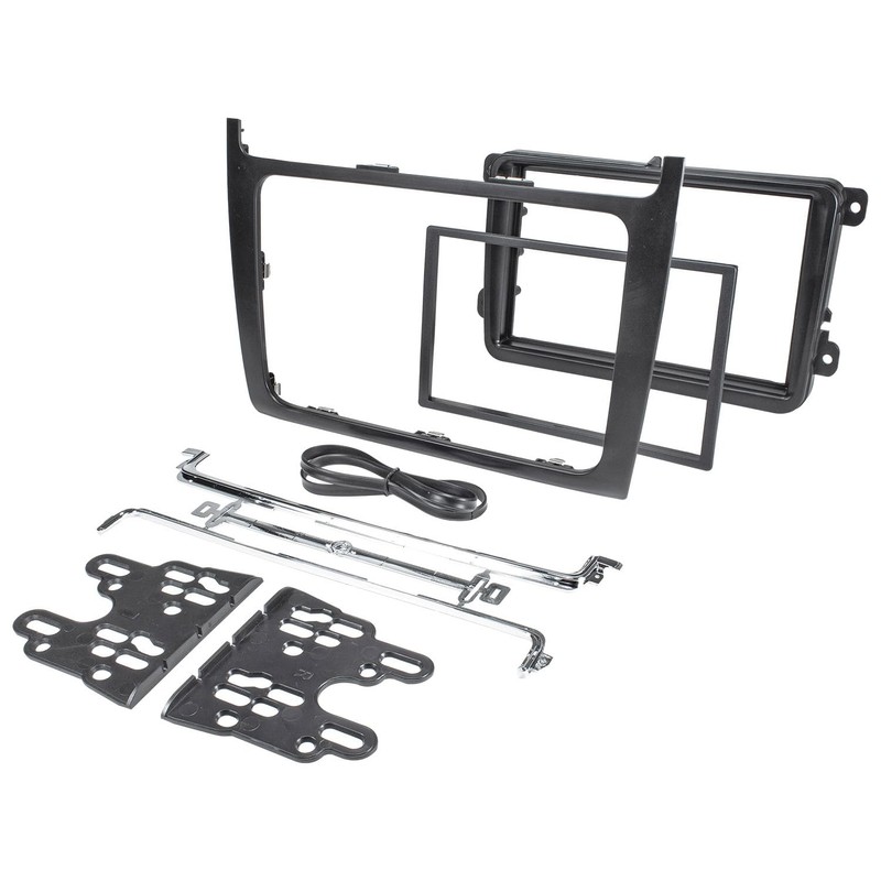 tomzz Audio 2457-057 Double DIN Radio Faceplate Compatible with VW