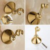 Universal Bathroom Adjustable Shower Head Wall Mount Holder Base Removable