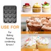 CHEFMADE 12 Cups Muffin Pan Set, 2 Packs Bakeware Non-Stick