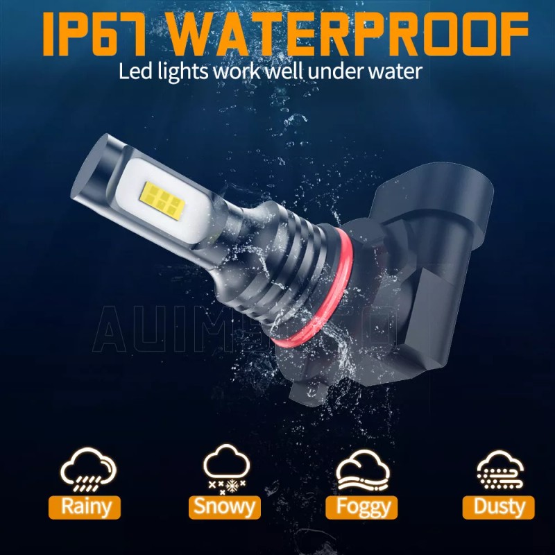 AUIMSOCO 9005+9006 Combo LED Headlight High&Low Beam 6500K Super Bright