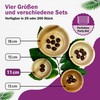 Waipur Organic Palm Leaf Bowls – 25 Bowls Diameter 11