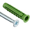 fischer 524867 SX Green Expansion Wall Plug with Screw -