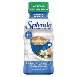 SPLENDA Sugar Free Coffee Creamer, 8 Fl Ounces- (Choose Your Flavor & Pack) - French Vanilla 8 Fl Oz (Pack of 6)