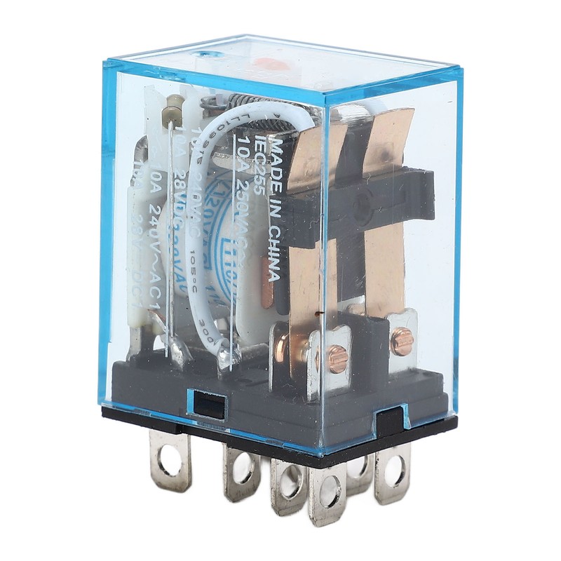 10Pcs Coil Power Relay Small Intermediate Electromagnetic 8 Pin 2