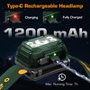 EverBrite Rechargeable Headlamp, 2 Pack Kids Headlamp with White/Red/Green Light