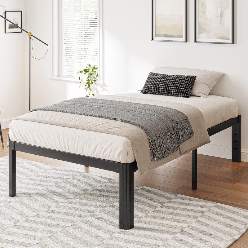 Hunlostten 14in Twin XL Heavy Duty Bed Frame No Box