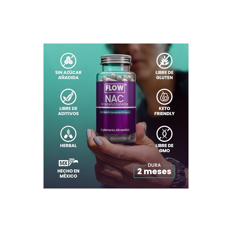 NAC N-acetilcistena - 60 Cpsulas de 600 mg cu -