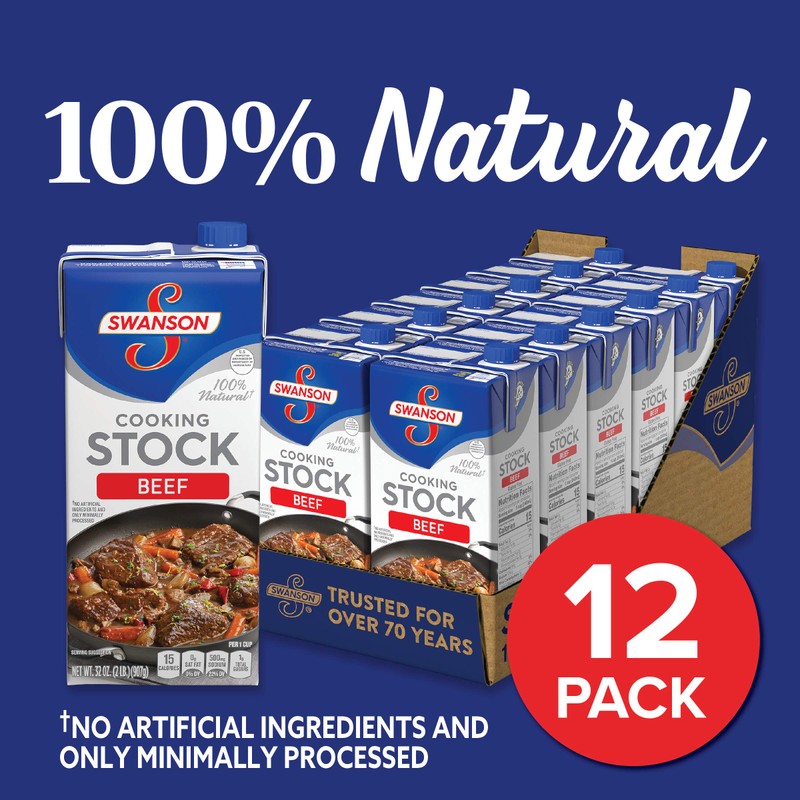 Swanson Beef Stock, 32 oz. Carton (12 count)