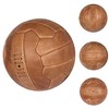 Bushi Vintage Antique Leather Football Size 5 Tan