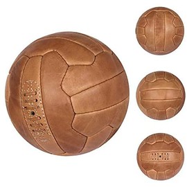 Bushi Vintage Antique Leather Football Size 5 Tan