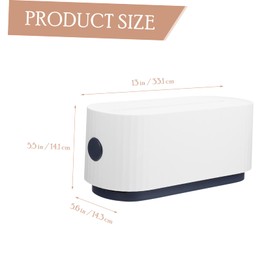 COHEALI Household Cable Management Box Sturdy Socket Storage Case for Desk and Kitchen Heat Dissipation Unique Design for Safe Charging and Organizing Cords Color