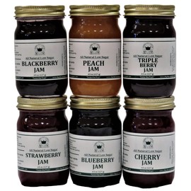 Low Sugar all Natural Jams Gift Box (6-4.5 oz jars in a gift box)
