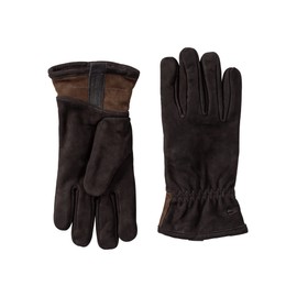 camel active Men's leather gloves, Asphalt, m
