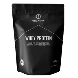 ORGAINIC Organic Whey Protein Powder, Organic Protein Powder from Germany, Grass Fed, 1000 g