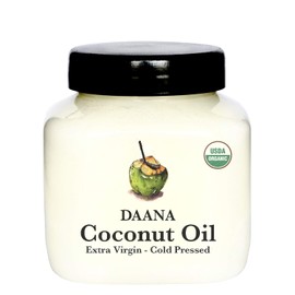 DAANA Aceite de Coco Orgánico para La Piel: Virgen Extra, Prensado En Frío (12 Oz)