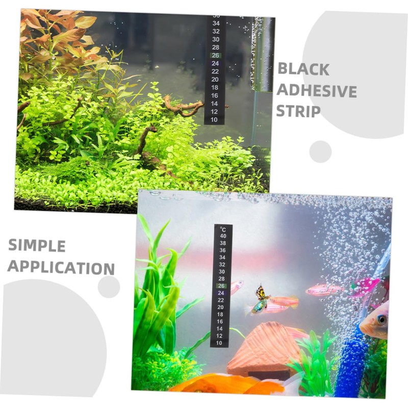 Alipis 6pcs Temperature Discoloration Stickers Fish Tank Temperature Sticker Fish