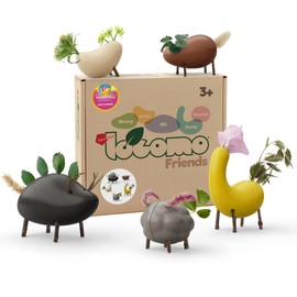 Taksa Toys Locomo Friends IV Waldorf Educational Outdoor Play Figures, Montessori Wooden Animal Toys for Kids 3 4 5 6 7+, Open-Ended Learning & Creativity, Nature Eco Toys, Gifts (Set of 5)