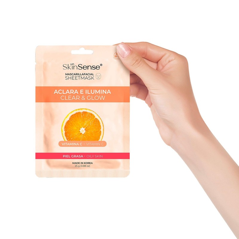 Skin Sense - Mascarilla Facial de Tela Biodegradable Coreana (1