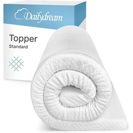 Dailydream viscoelastic Mattress Topper with Memory Foam Effect Model L, Edition Standard, Twin Size (38''x75'') - Style: Model M-80 up to 100kg, size: Twin