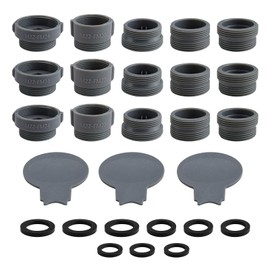 SRJQXH Tap Adapter, 3 Sets Tap Aerator Adapter, Tap Attachment Suit, Tap Nozzle Adapter with Sealing Ring, for Kitchen Taps, Sink Water Filter