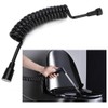 Copper cap bidet shower hose flexible retractable spring shower hose
