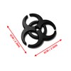 PTDecals 2 x 3D Black Metal Biochemical Marker Emblem Car
