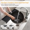 AyNirser Sink Edge Protector with Suction Cup 4"x20", Silicone Sink