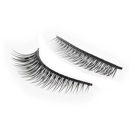 PACKOVE Handmade Long Natural False Eyelashes Voluminous Curly Faux Lashes Flexible Backbone for Bright Attractive Eyes Reusable Makeup