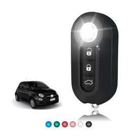 TOOMUME Key Case TPU Glossy Transparent Car Key Cover Fits Fiat 500 500L 500C Grande Punto Panda Brava Bravo Doblo Ducato Abarth Lancia Y Ypslon Delta Musa