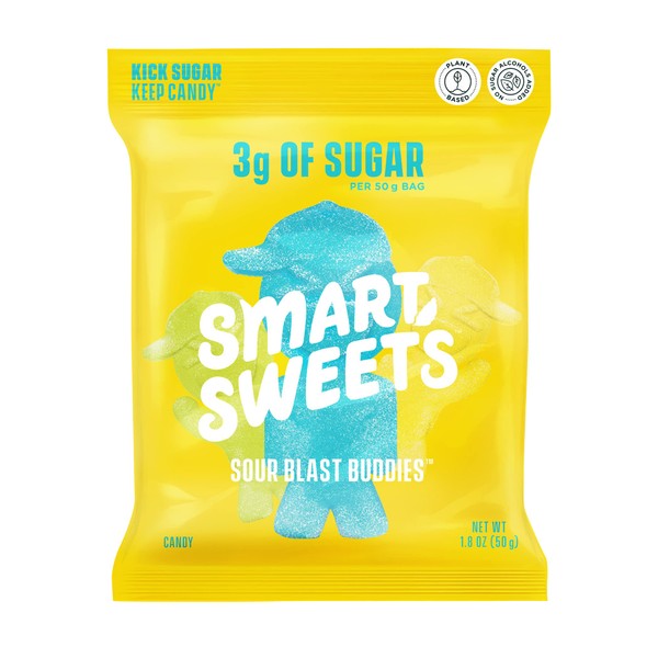 SmartSweets Sour Blast Buddies, Candy With Low Sugar 3g, Low