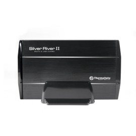 Thermaltake Silver River II Aluminum 3.5-Inch USB 2.0 eSATA External Enclosure ST0016U (Black)