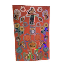 Scarecrow and Forest Friends Celebration Fall Themed Sticker Book (340 Stickers)
