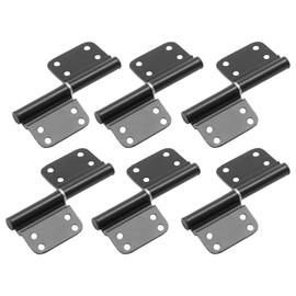 Anxingo 6 Pcs Lift Off Hinge Black Flag Hinges, 4 Inch Lift Off Hinges Removable Door Hinges, Left Handed Lift Off Hinges Max Load 50 lb One Pair (Screw not Included)