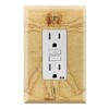 Graphics Wallplates - Vitruvian Man by Leonardo da Vinci -