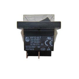 HY12-9-7 Push Button Switch with Waterproof Cover Compatible with KEDU HY12-9-7 HY12-9-4 Saba CB-52 Fridge 125/250V 20A 4-Pin (1)