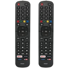 Pack of 2 EN2A27 Universal Remote Control Replacement Compatible with All Hisense Smart TV H6 H8 H9 H55 H65 H9G H5C H8C A60 H5510G H5500F Series EN2A27S ERF2A60 EN2A27HT EN2A127H EN2AN27H EN2AS27H