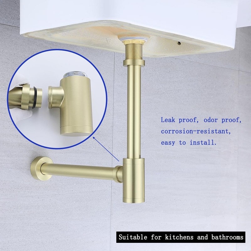 SWHYGER Bottle P Trap 1 1/4 with 11.81 inch Slip