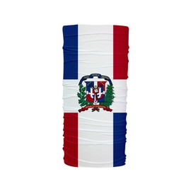 ScudoPro Dominican Republic Flag Multifunctional UV Protection Headband Face Dust Mask Bandana