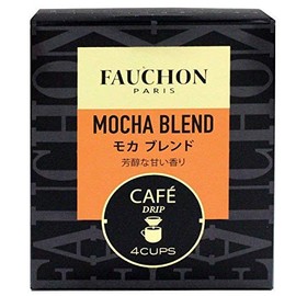 FAUCHON Drip Coffee Mocha Blend, 1 Box (4 Bags)