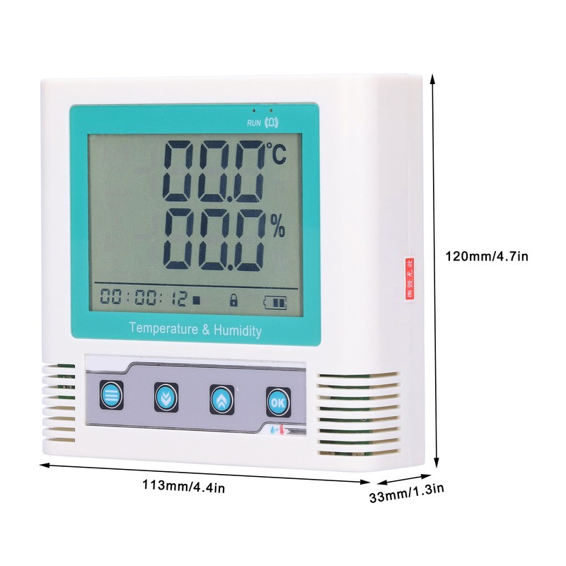 Temperature and Humidity Data Logger USB Built in Recorder LCD