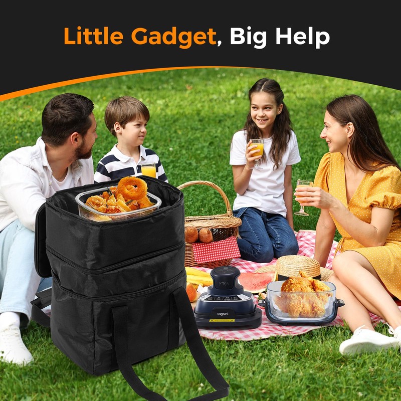 Sicheer Carrying Bag for Ninja Crispi Air Fryer FN101, 2-Layer