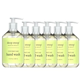 Deep Steep Liquid Hand Wash 17.6oz (Pack of 6) (Coconut Lime)