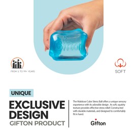 Gifton Stress Ball - Sensory Toys, Fidget Toys, Anxiety & Stress Relief, Sensory Balls, Gift for Kids Boys Girls Men Women Non-Toxic 1 Supplied