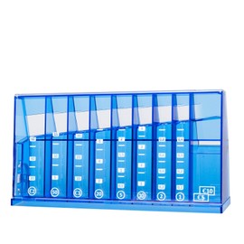 ECB Coin Sorter Euro Money Box | For Office and Children's Room | As a Gift for Adults and Children | Made from Recycled Material | Lockable (with Key) | Transparent Blue