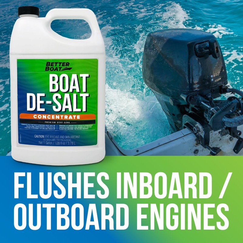 Better Boat De-Salt Concentrate, 1 Gallon, Salt Remover & Flusher