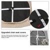 Genina Seat Covers for Dining Room Chair Seat Slipcovers Kitchen