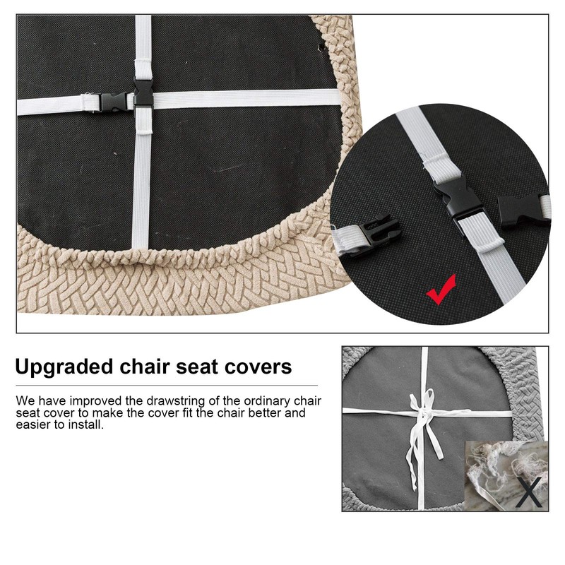 Genina Seat Covers for Dining Room Chair Seat Slipcovers Kitchen