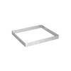 De Buyer Professional Collection 20 x 20 x 2 cm Stainless Steel Pastry Tart Ring 3905.20