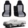 Priprilod 2Pcs Front Black & Gray Cloth 60/40 High Back