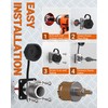 Waterproof RV Wall Pass Through Kit for Starlink Mini, Aluminum